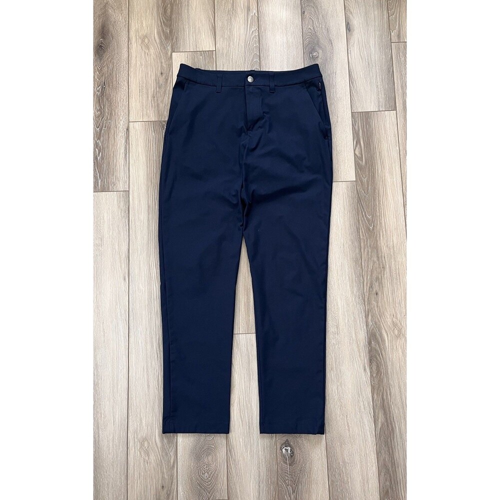 Lululemon Blue Commission Pants Mens Sz 30 x 30” Chino Golf Stretch Performance